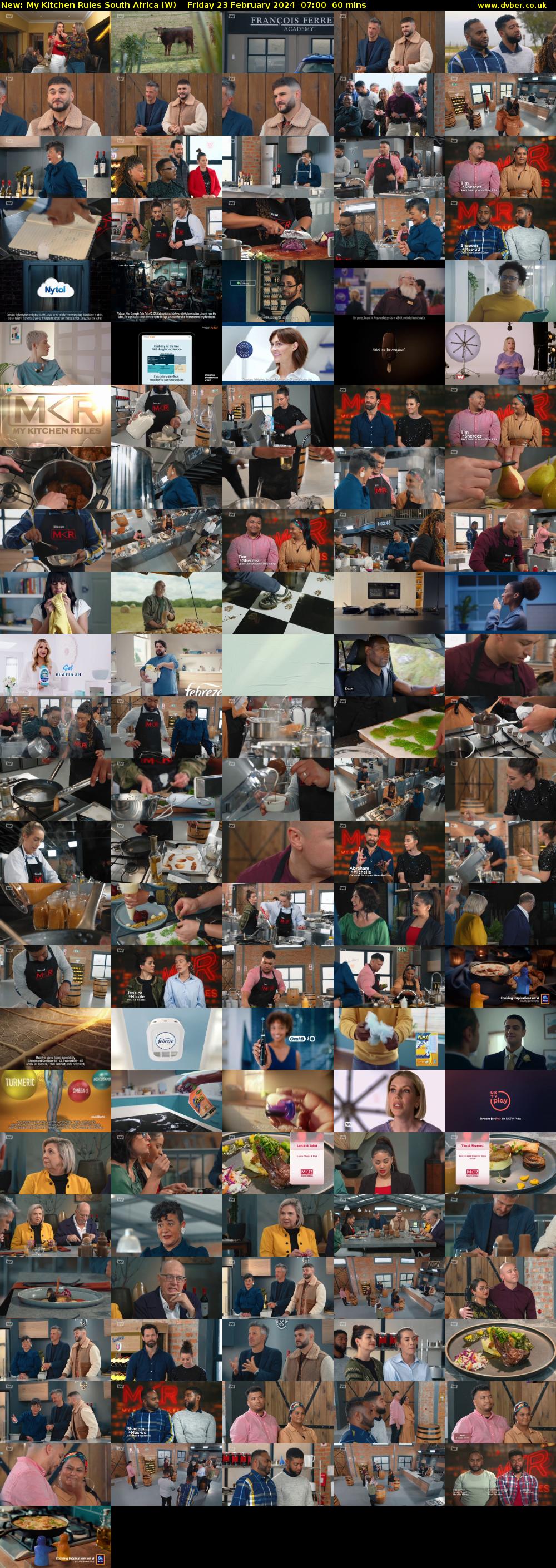 My Kitchen Rules South Africa (W) Friday 23 February 2024 07:00 - 08:00