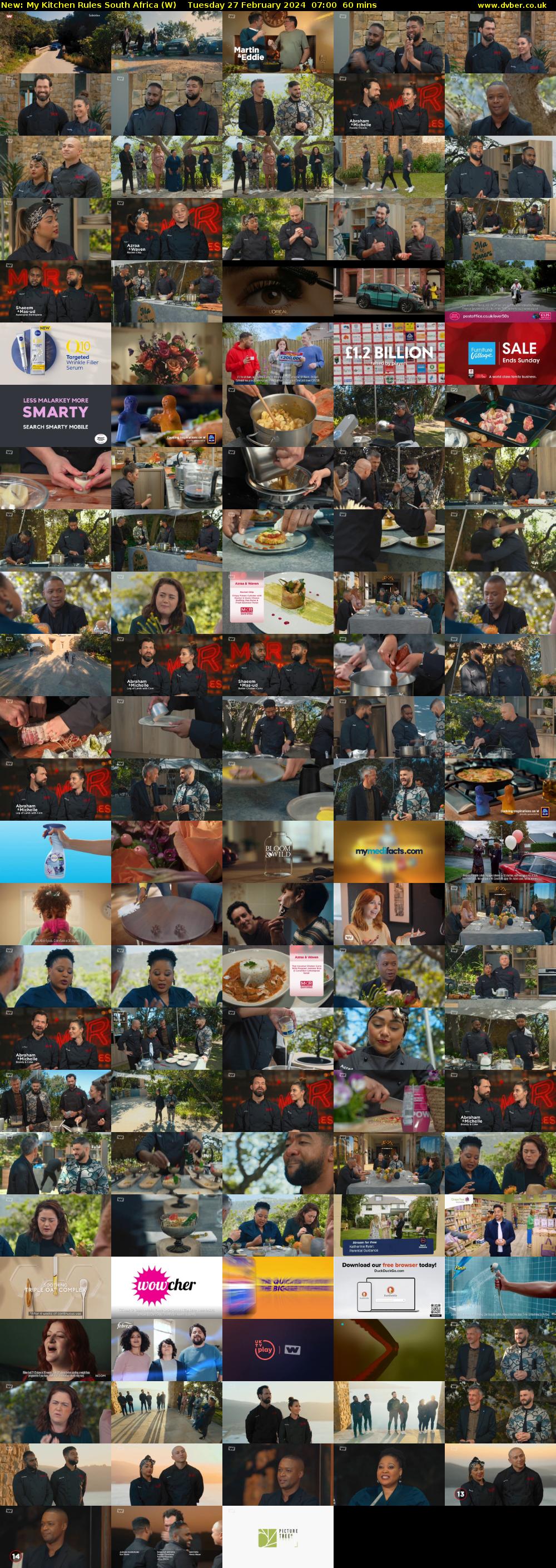 My Kitchen Rules South Africa (W) Tuesday 27 February 2024 07:00 - 08:00