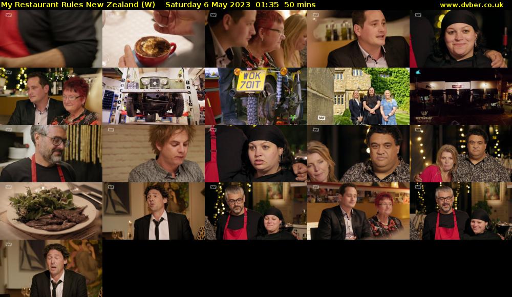My Restaurant Rules New Zealand (W) Saturday 6 May 2023 01:35 - 02:25