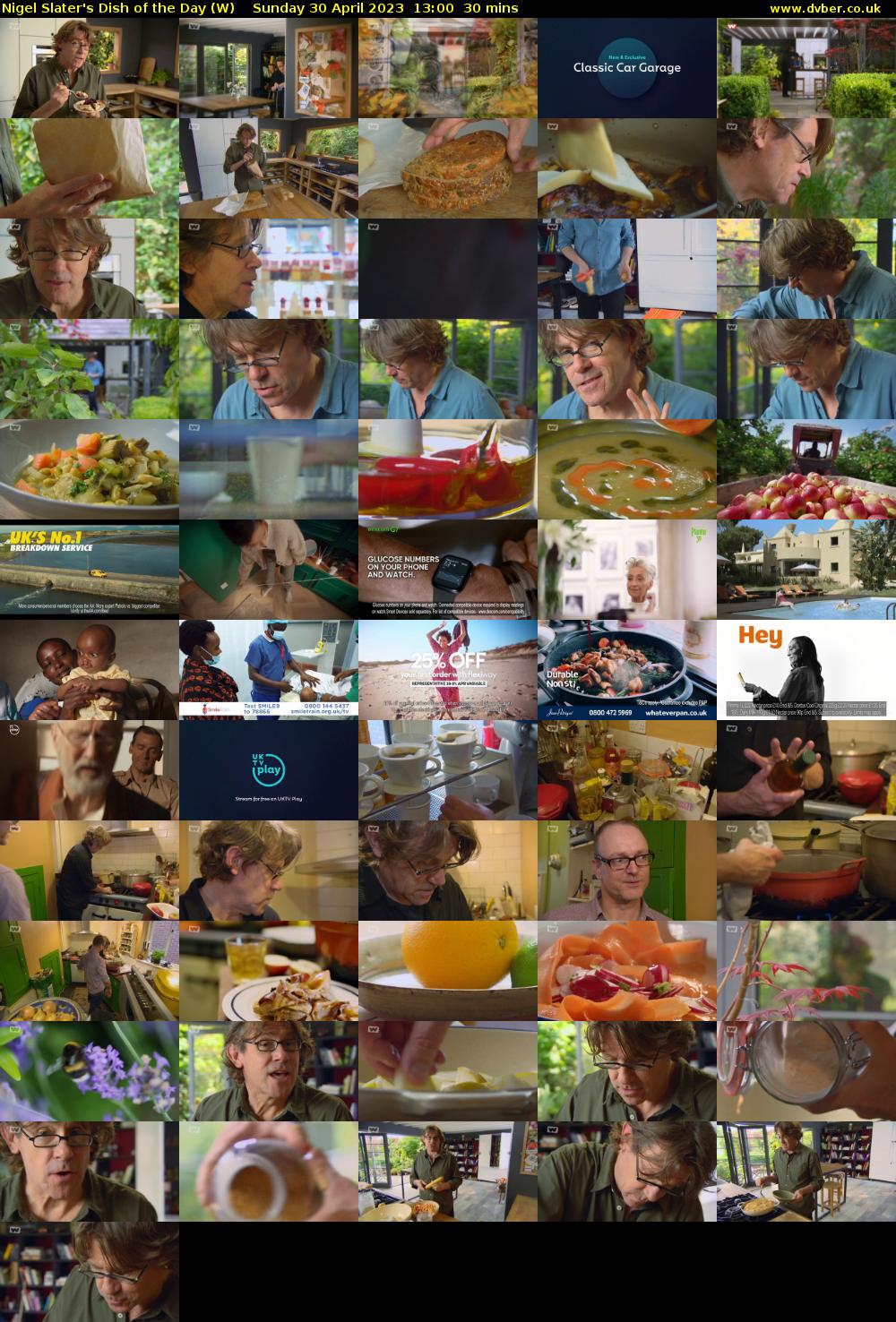 Nigel Slater's Dish of the Day (W) Sunday 30 April 2023 13:00 - 13:30