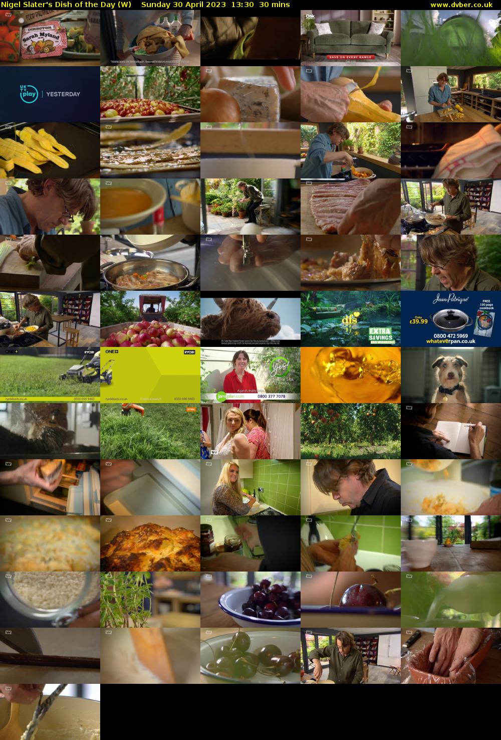 Nigel Slater's Dish of the Day (W) Sunday 30 April 2023 13:30 - 14:00