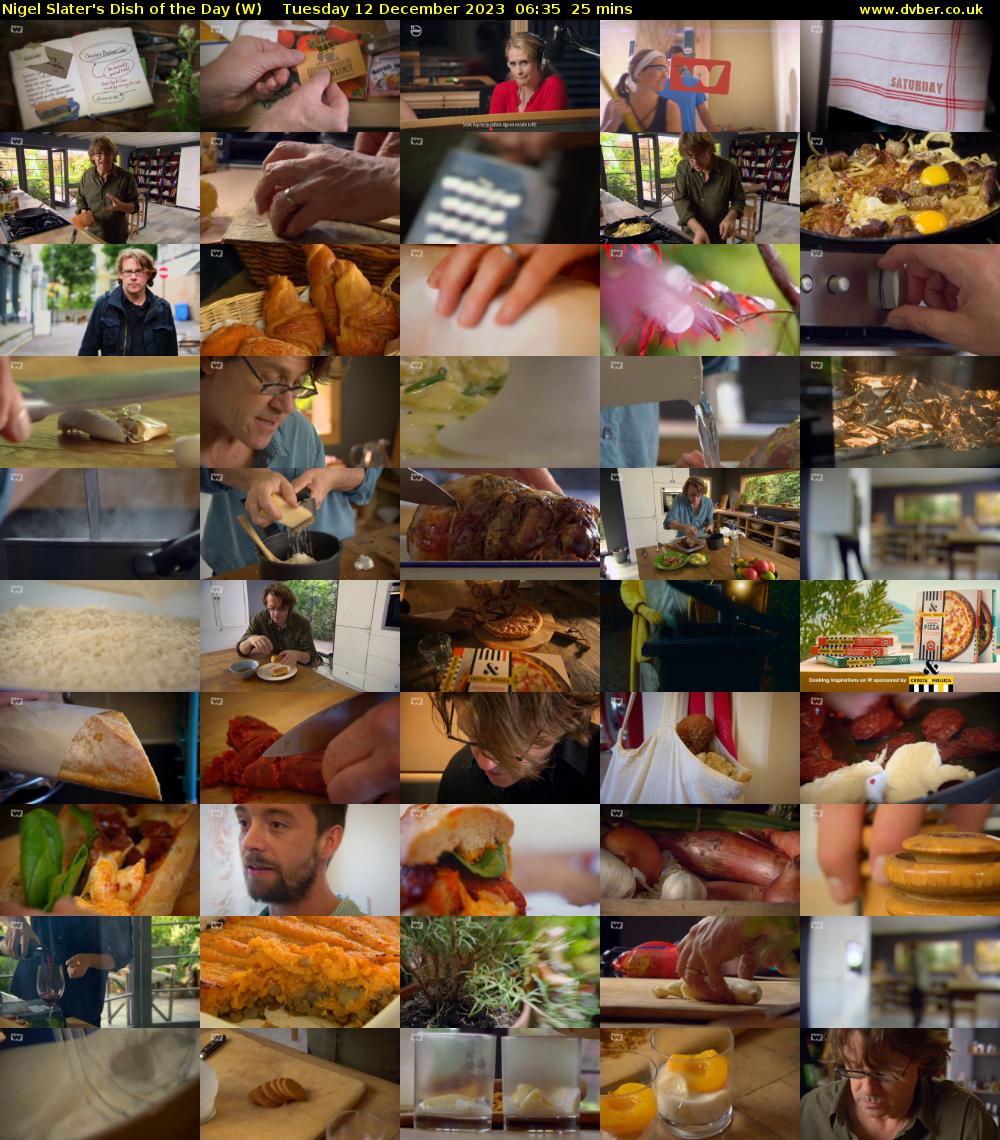 Nigel Slater's Dish of the Day (W) Tuesday 12 December 2023 06:35 - 07:00