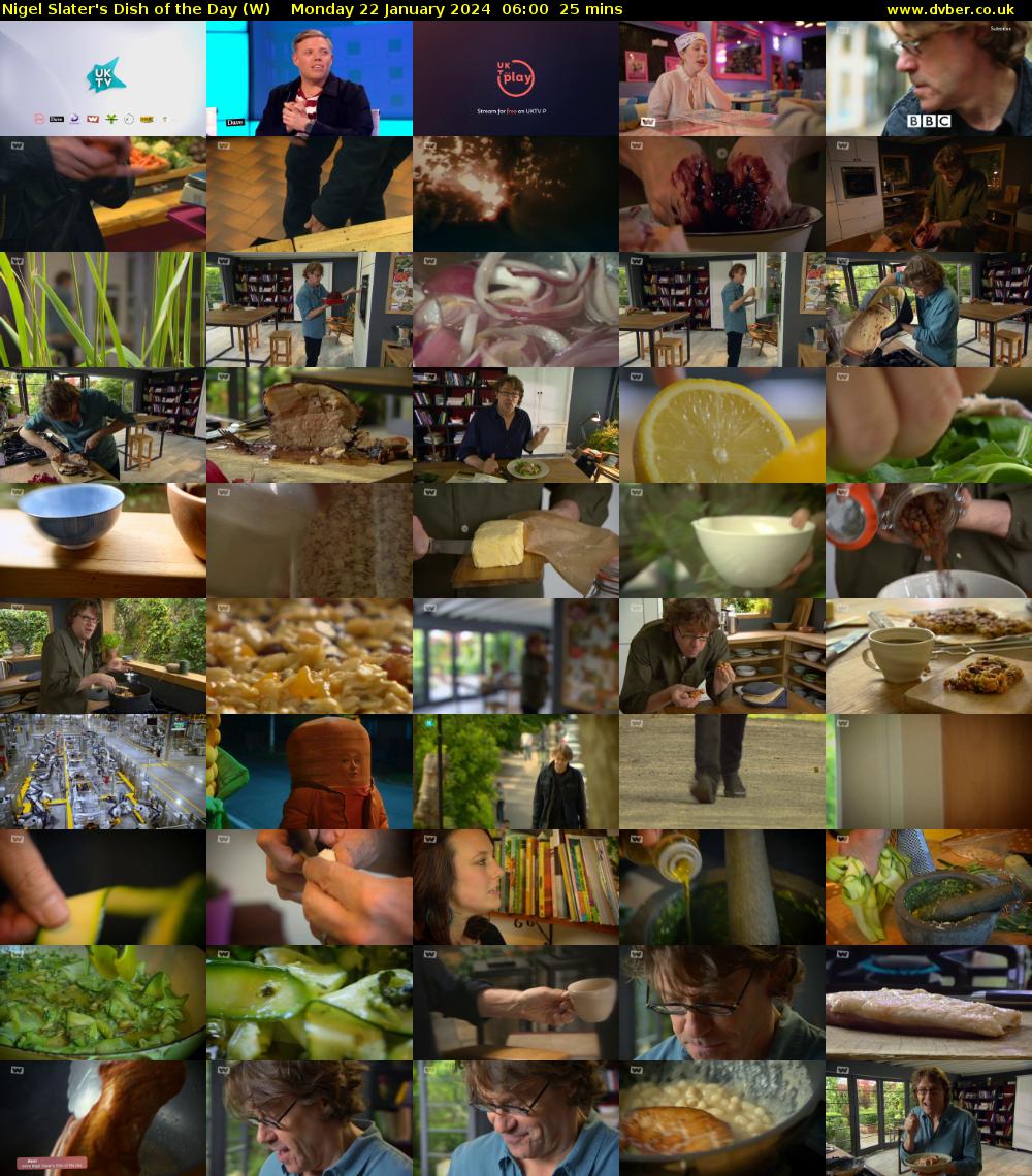 Nigel Slater's Dish of the Day (W) Monday 22 January 2024 06:00 - 06:25