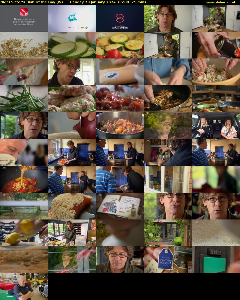 Nigel Slater's Dish of the Day (W) Tuesday 23 January 2024 06:00 - 06:25