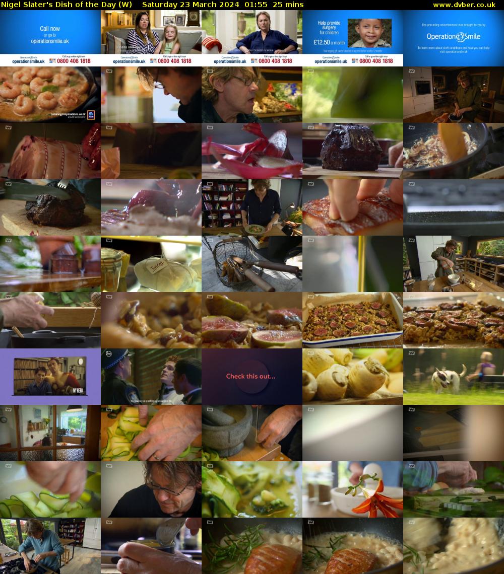 Nigel Slater's Dish of the Day (W) Saturday 23 March 2024 01:55 - 02:20