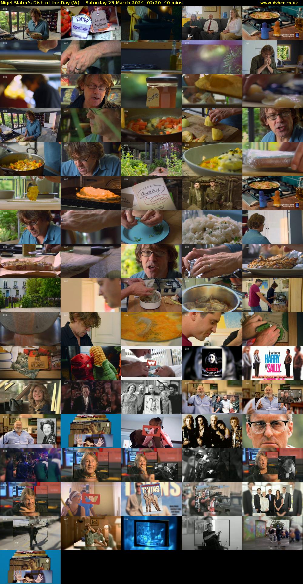 Nigel Slater's Dish of the Day (W) Saturday 23 March 2024 02:20 - 03:00