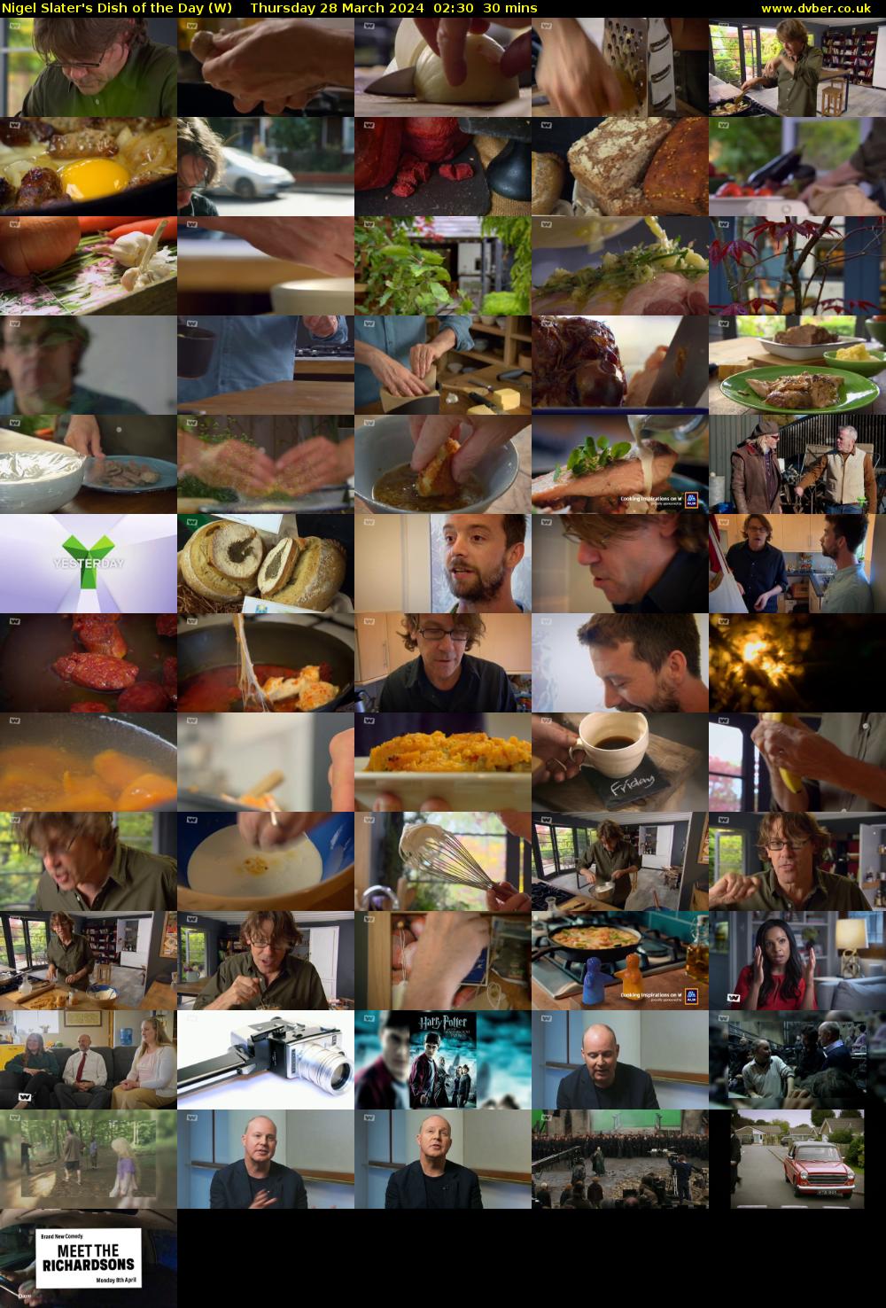 Nigel Slater's Dish of the Day (W) Thursday 28 March 2024 02:30 - 03:00