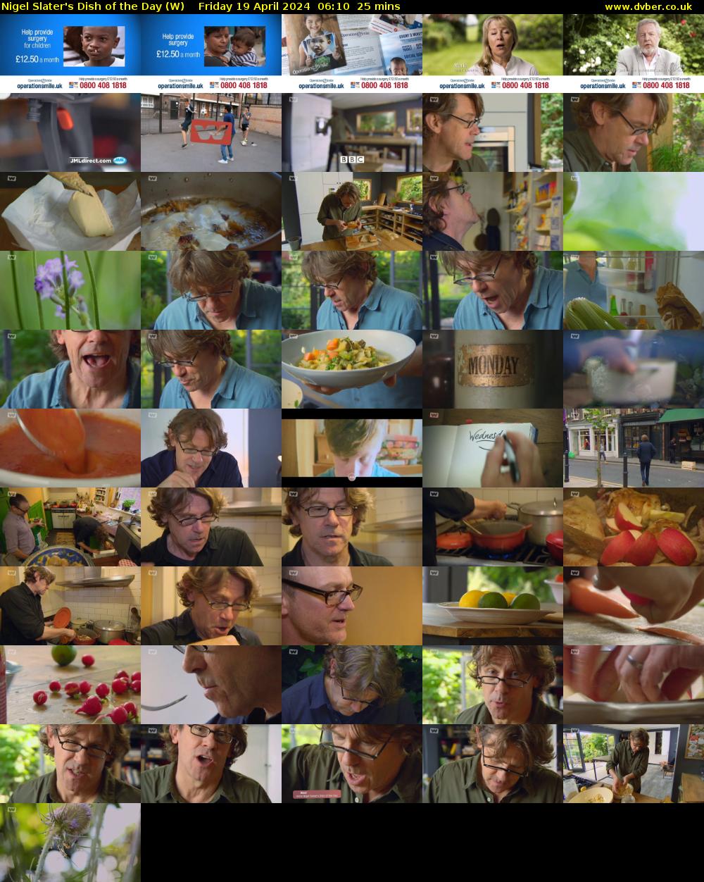 Nigel Slater's Dish of the Day (W) Friday 19 April 2024 06:10 - 06:35