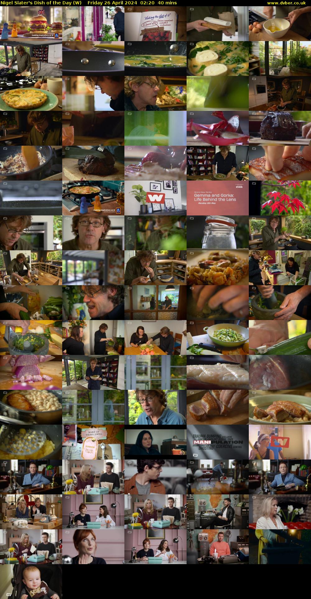 Nigel Slater's Dish of the Day (W) Friday 26 April 2024 02:20 - 03:00