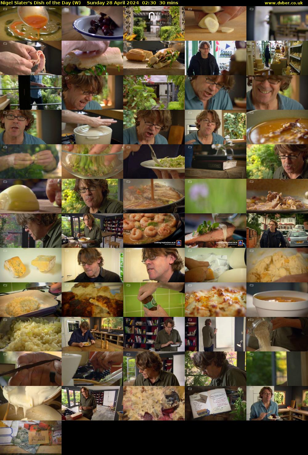 Nigel Slater's Dish of the Day (W) Sunday 28 April 2024 02:30 - 03:00