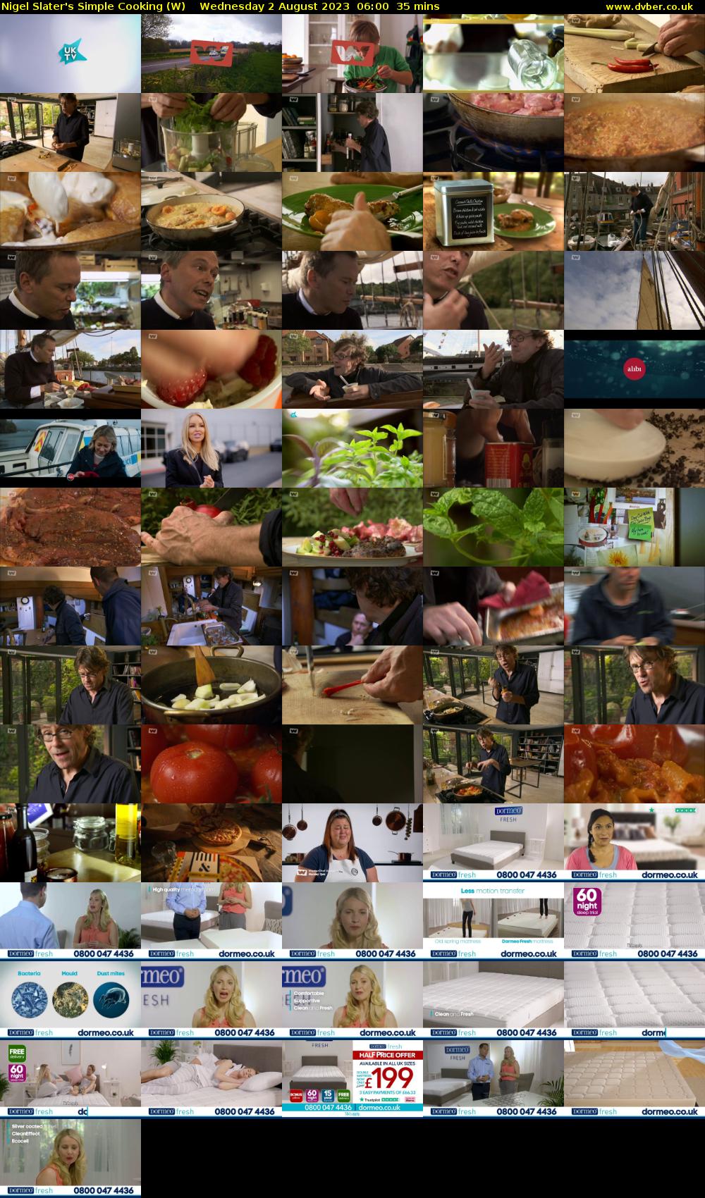 Nigel Slater's Simple Cooking (W) Wednesday 2 August 2023 06:00 - 06:35