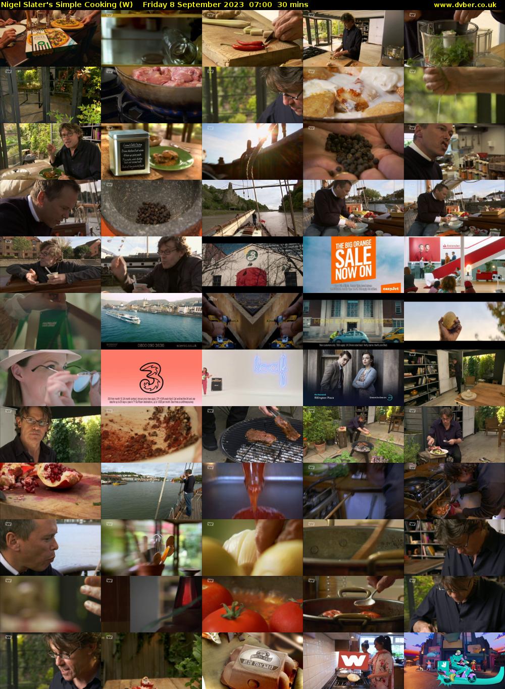 Nigel Slater's Simple Cooking (W) Friday 8 September 2023 07:00 - 07:30