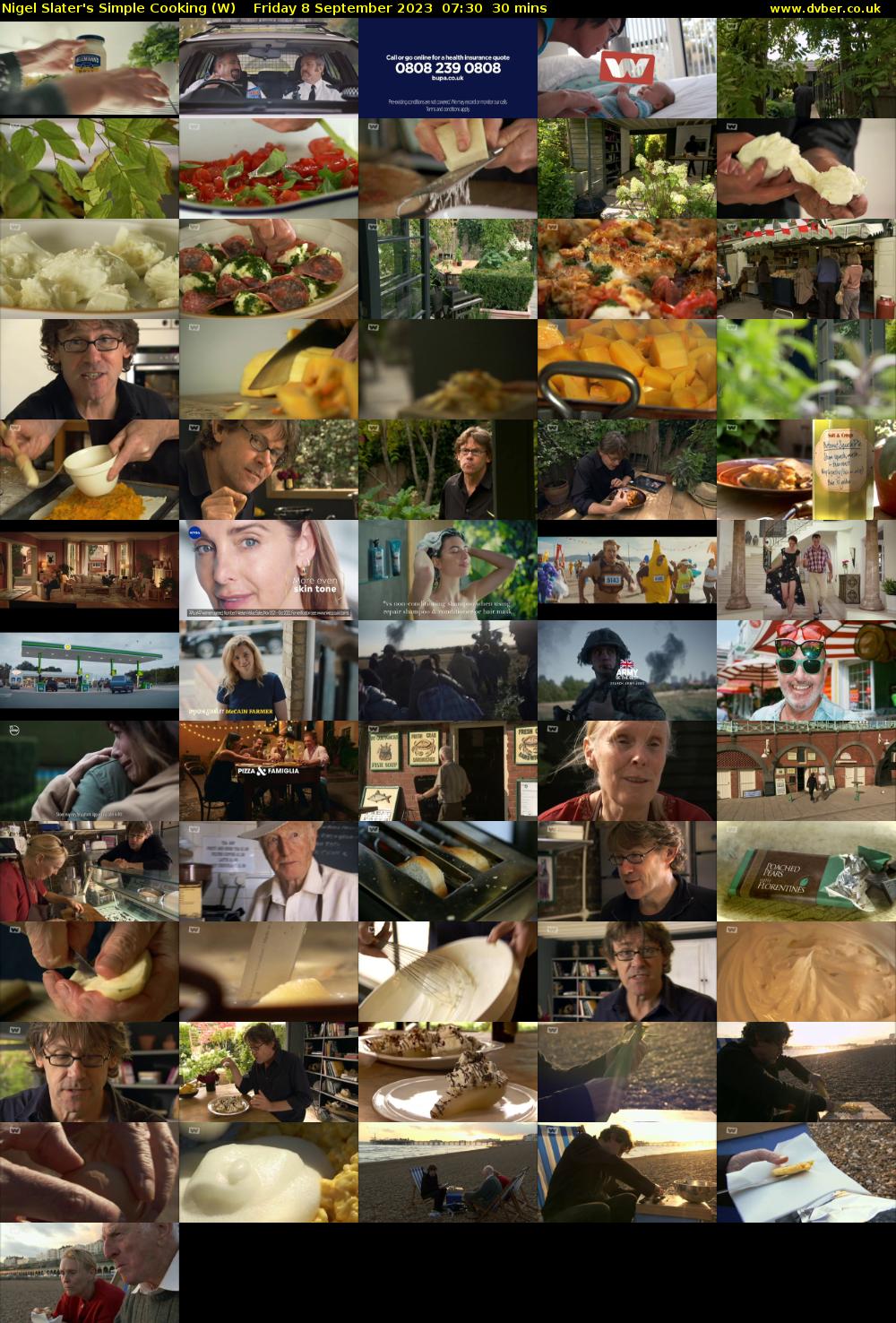 Nigel Slater's Simple Cooking (W) Friday 8 September 2023 07:30 - 08:00