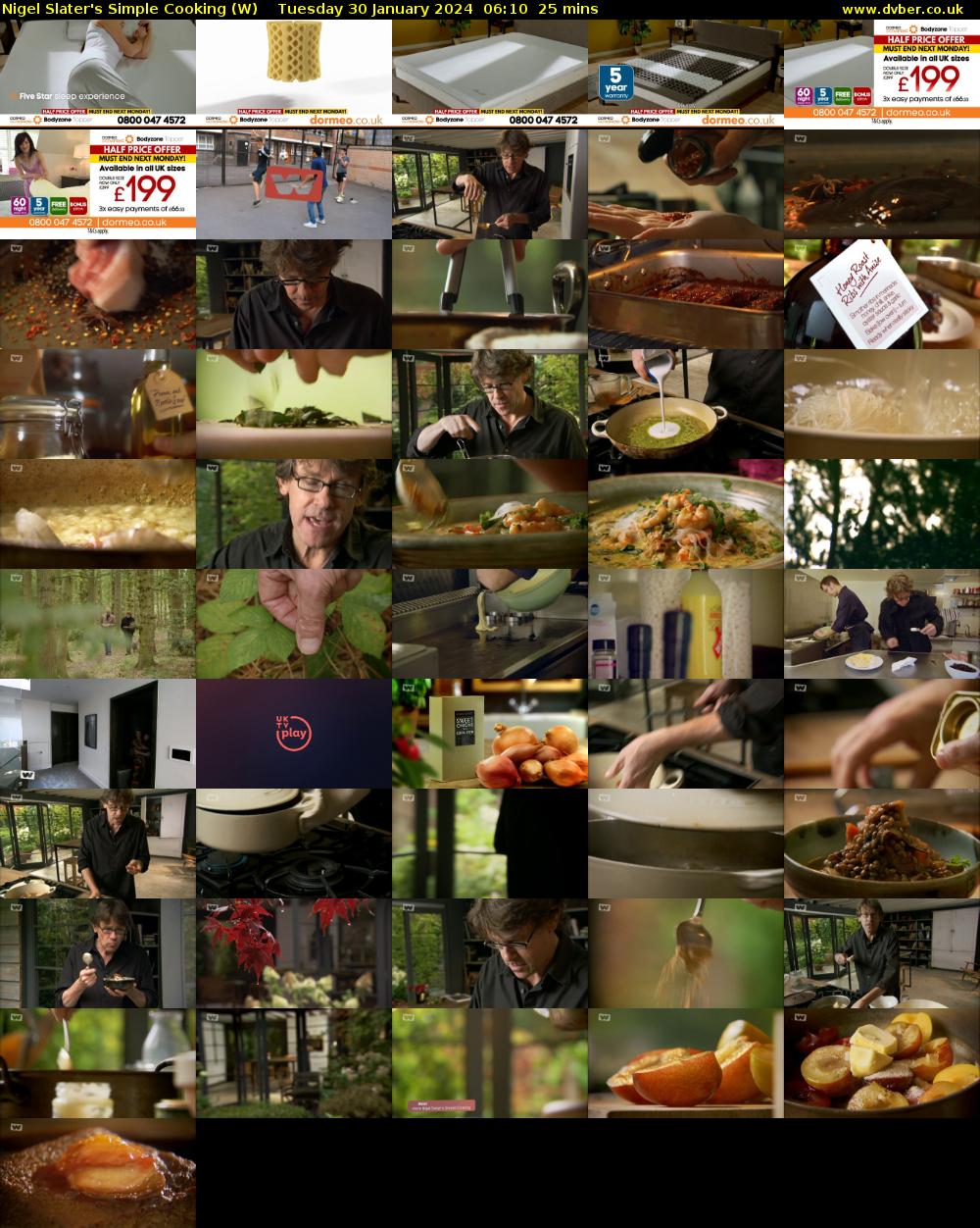 Nigel Slater's Simple Cooking (W) Tuesday 30 January 2024 06:10 - 06:35