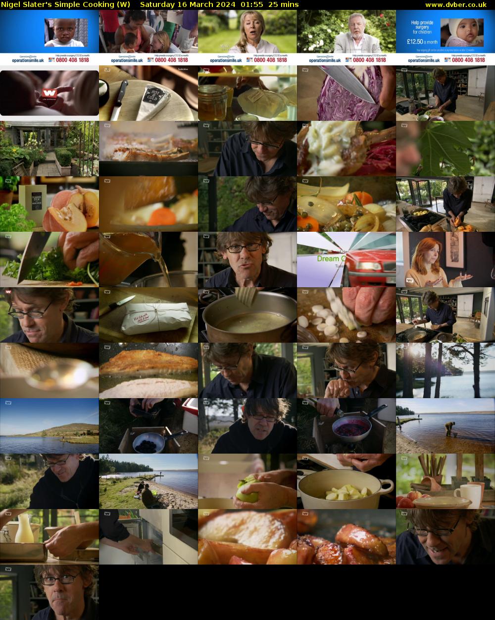 Nigel Slater's Simple Cooking (W) Saturday 16 March 2024 01:55 - 02:20