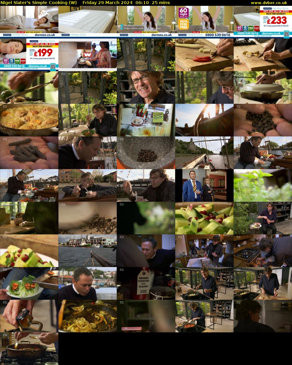 Nigel Slater's Simple Cooking (W) Friday 29 March 2024 06:10 - 06:35
