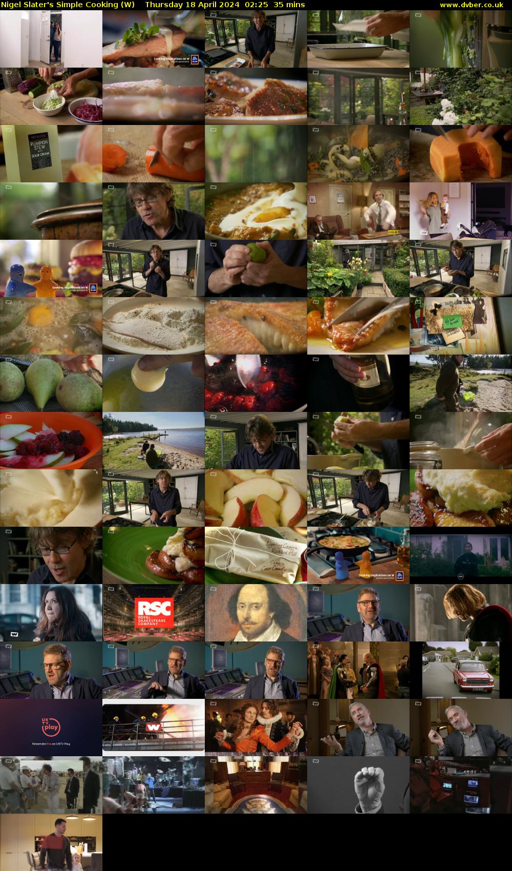 Nigel Slater's Simple Cooking (W) Thursday 18 April 2024 02:25 - 03:00