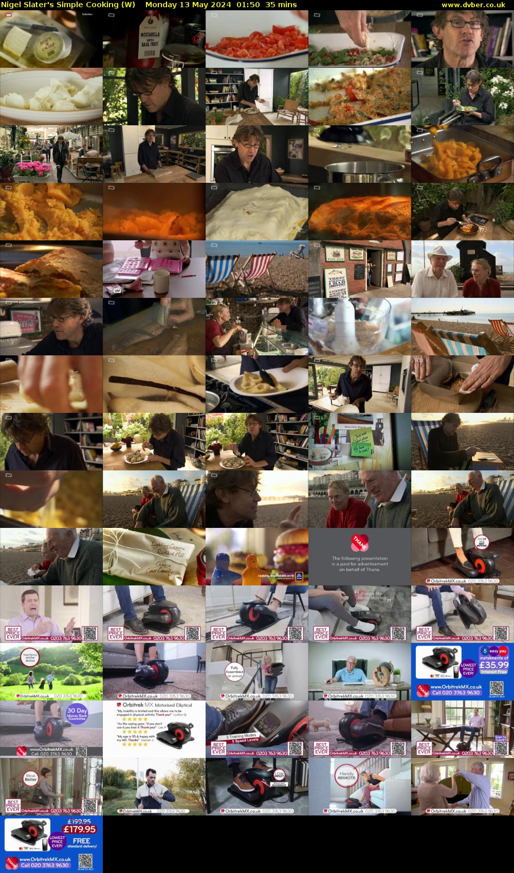 Nigel Slater's Simple Cooking (W) Monday 13 May 2024 01:50 - 02:25