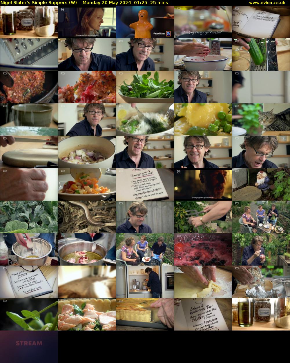 Nigel Slater's Simple Suppers (W) Monday 20 May 2024 01:25 - 01:50