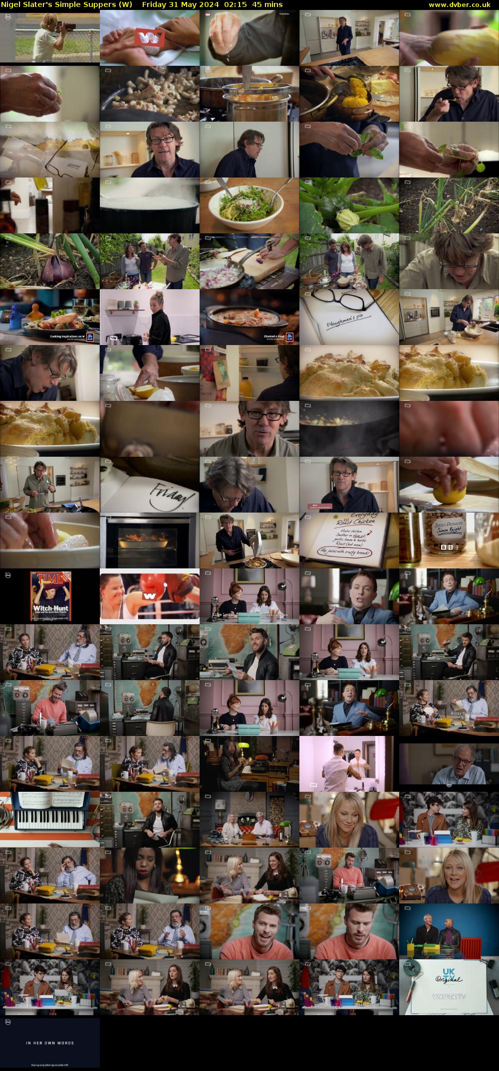 Nigel Slater's Simple Suppers (W) Friday 31 May 2024 02:15 - 03:00