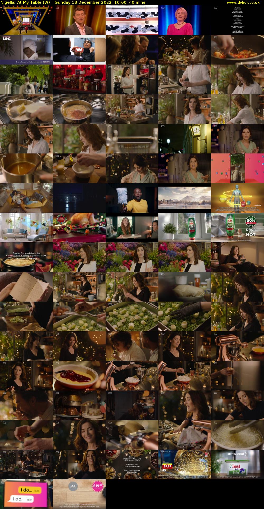 Nigella: At My Table (W) Sunday 18 December 2022 10:00 - 10:40