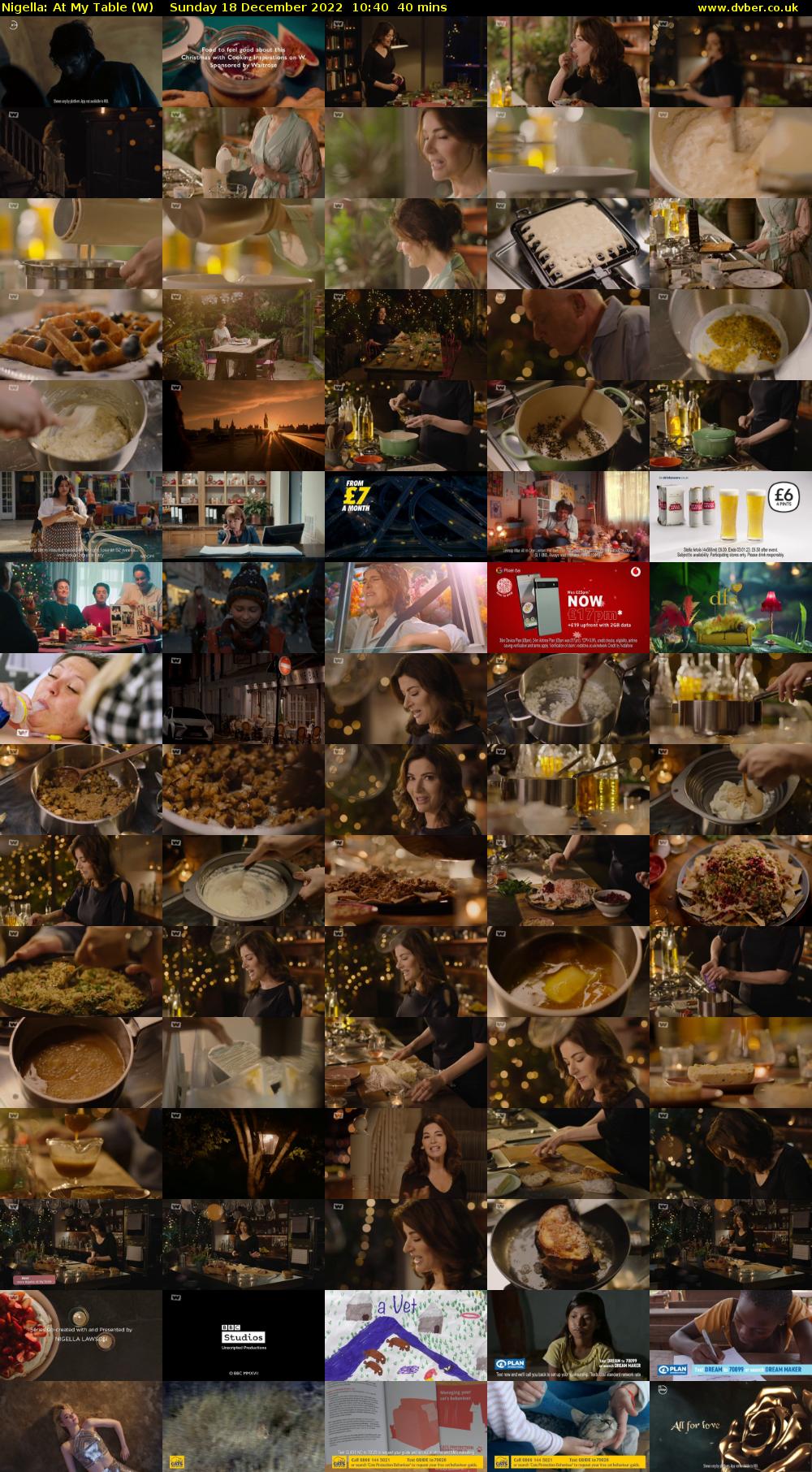Nigella: At My Table (W) Sunday 18 December 2022 10:40 - 11:20