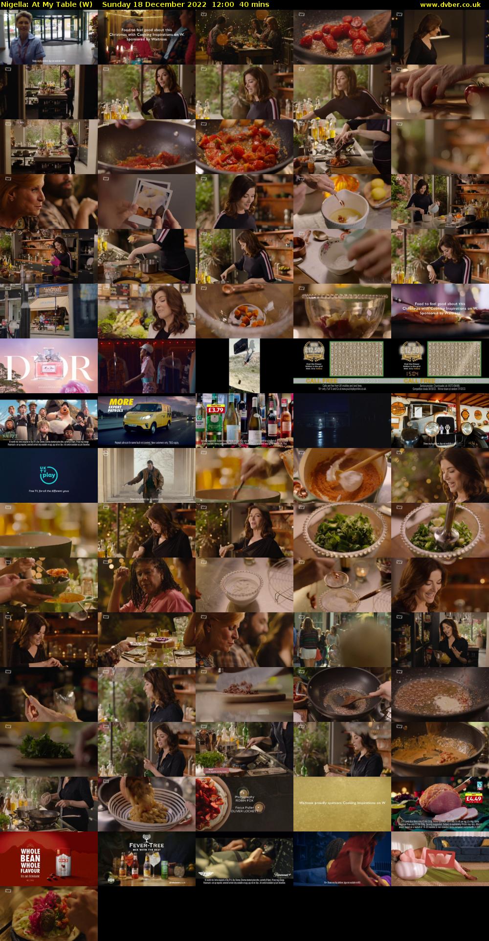 Nigella: At My Table (W) Sunday 18 December 2022 12:00 - 12:40