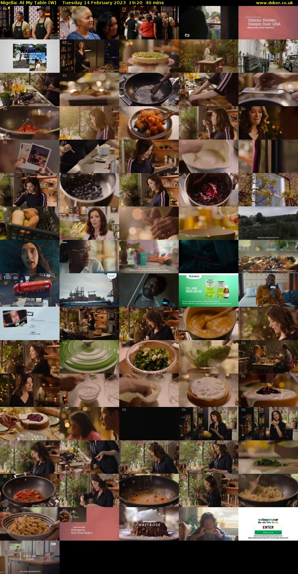 Nigella: At My Table (W) Tuesday 14 February 2023 19:20 - 20:00