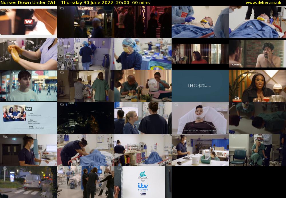 Nurses Down Under (W) Thursday 30 June 2022 20:00 - 21:00