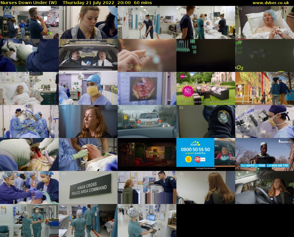 Nurses Down Under (W) Thursday 21 July 2022 20:00 - 21:00