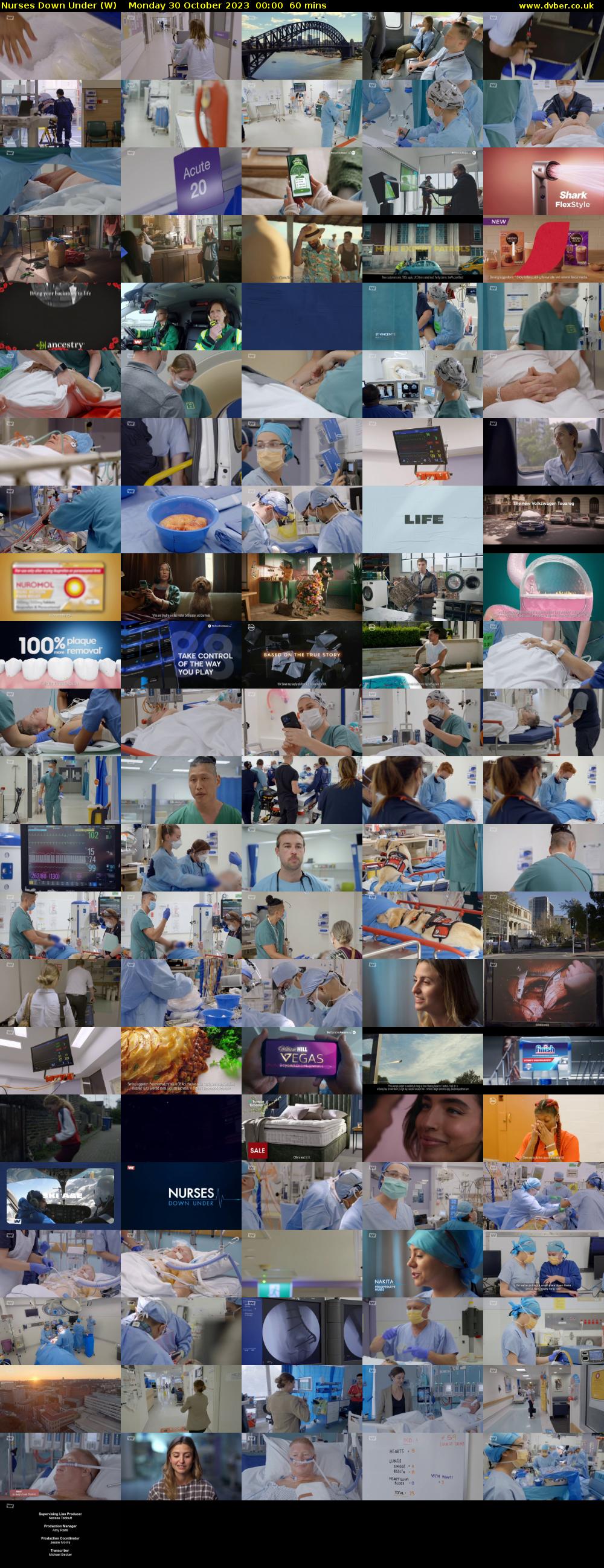 Nurses Down Under (W) Monday 30 October 2023 00:00 - 01:00