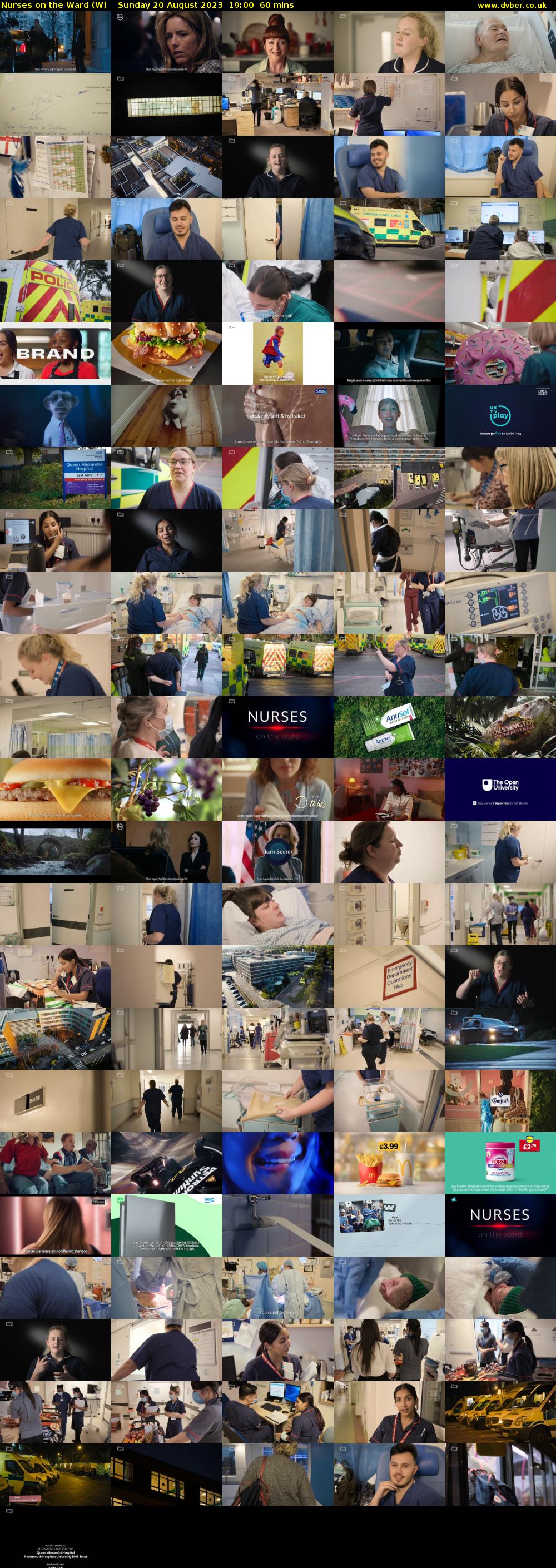 Nurses on the Ward (W) Sunday 20 August 2023 19:00 - 20:00