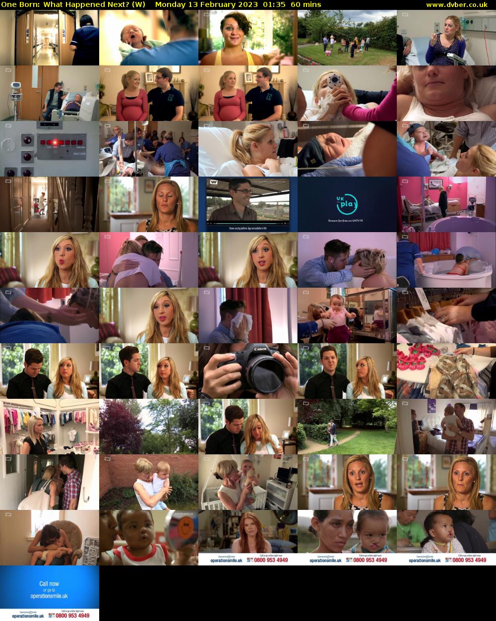 One Born: What Happened Next? (W) Monday 13 February 2023 01:35 - 02:35
