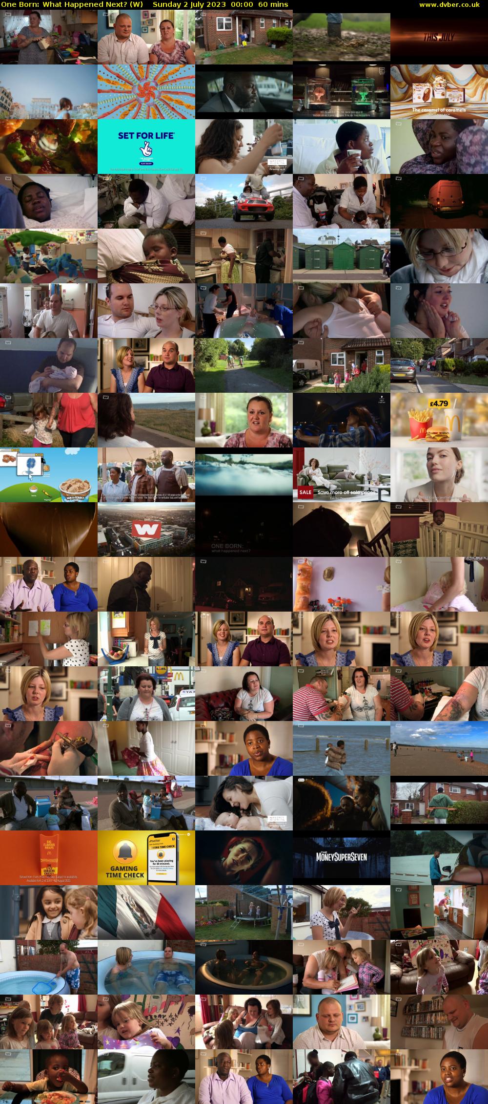 One Born: What Happened Next? (W) Sunday 2 July 2023 00:00 - 01:00