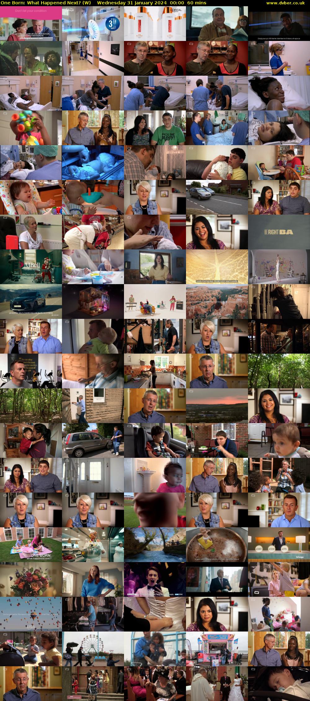One Born: What Happened Next? (W) Wednesday 31 January 2024 00:00 - 01:00