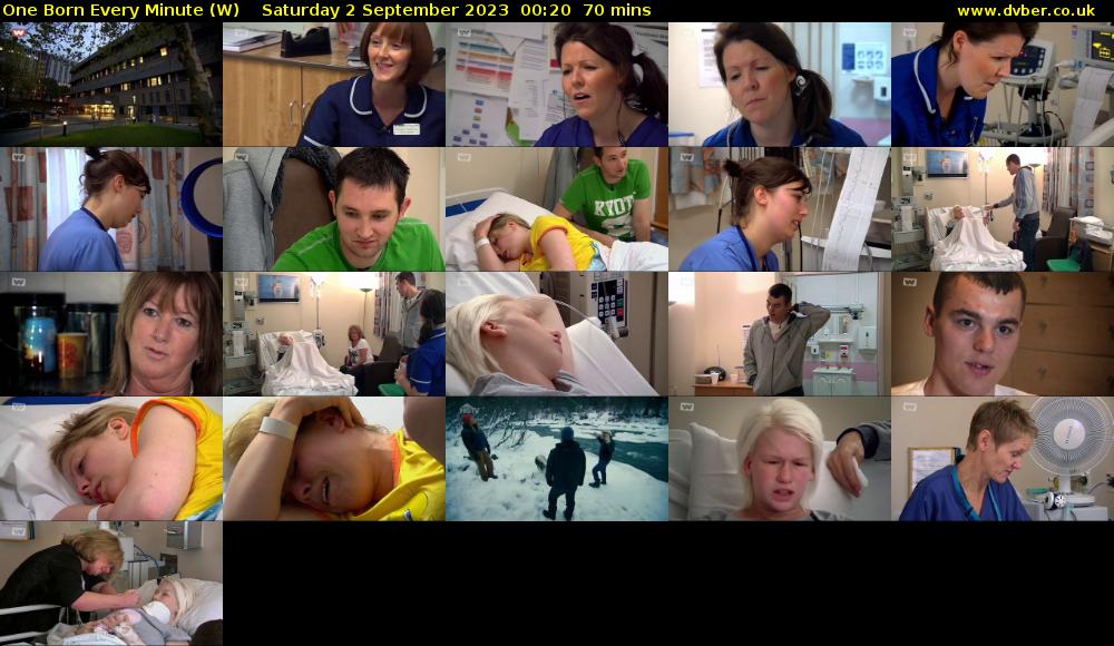 One Born Every Minute (W) Saturday 2 September 2023 00:20 - 01:30