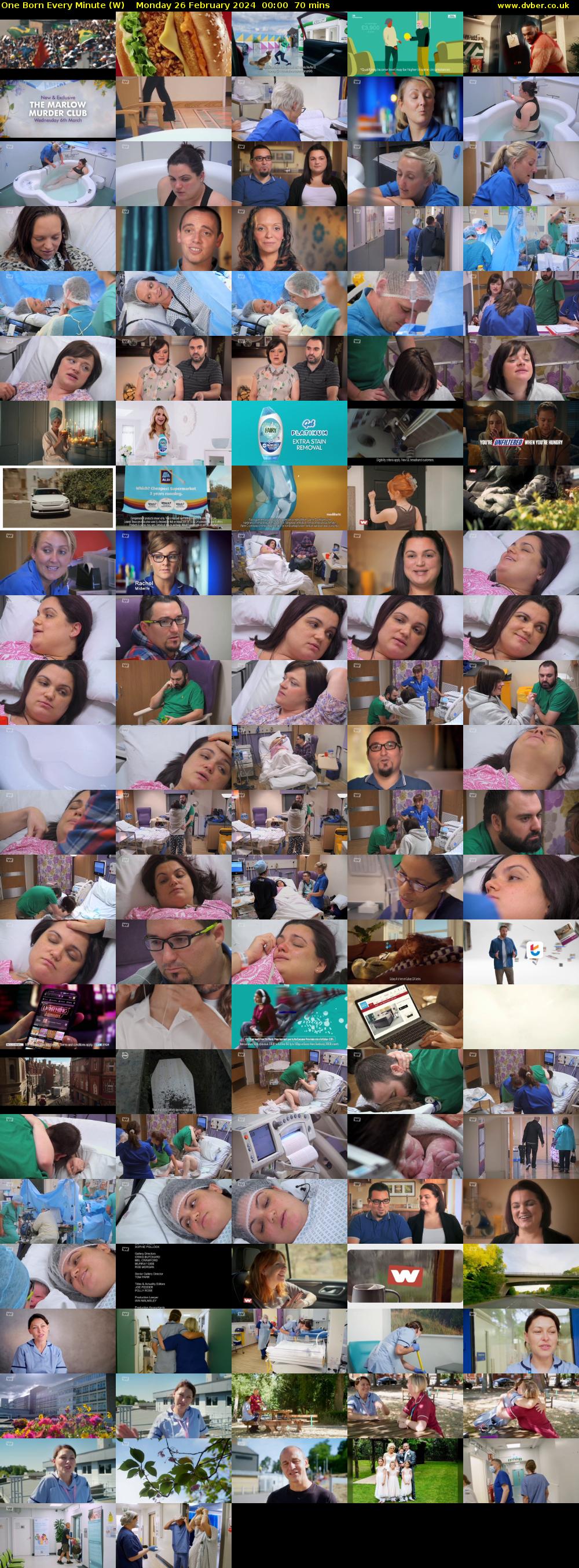 One Born Every Minute (W) Monday 26 February 2024 00:00 - 01:10
