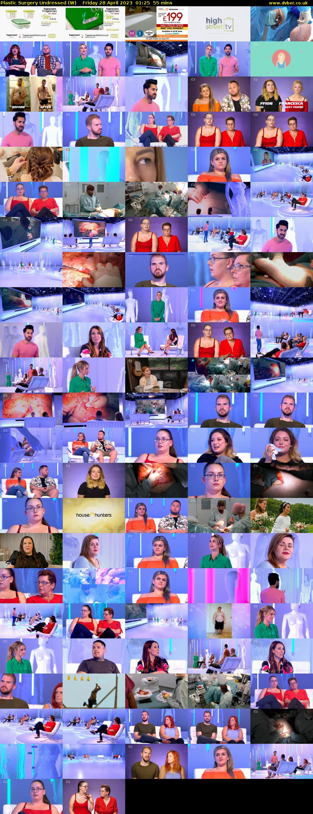 Plastic Surgery Undressed (W) Friday 28 April 2023 01:25 - 02:20