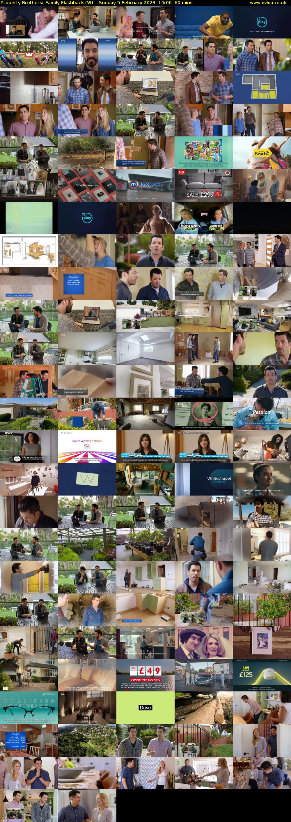 Property Brothers: Family Flashback (W) Sunday 5 February 2023 14:00 - 15:00