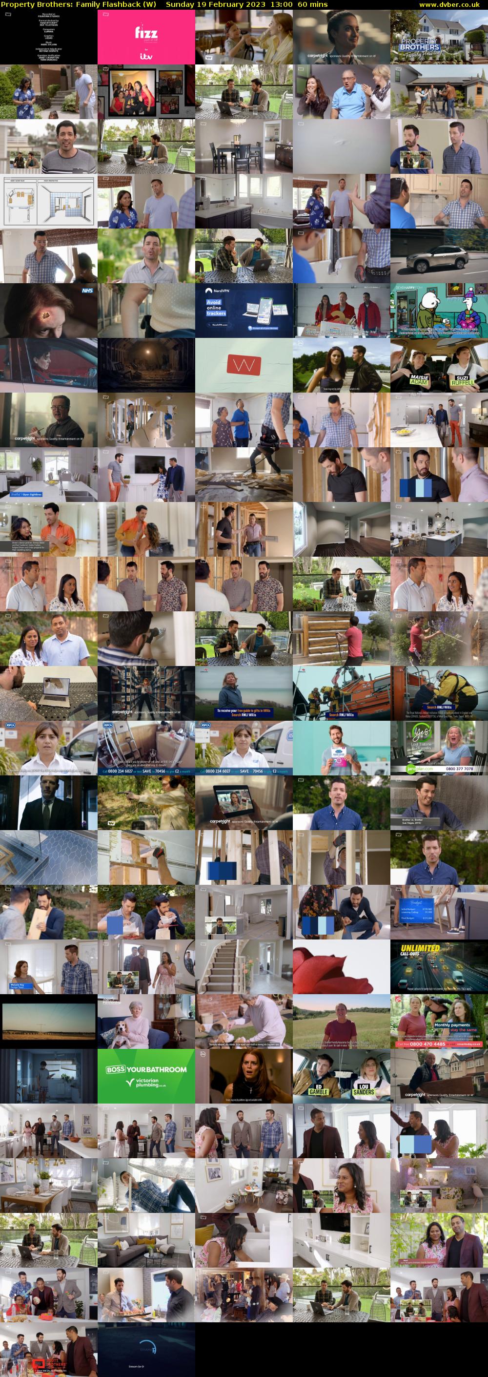 Property Brothers: Family Flashback (W) Sunday 19 February 2023 13:00 - 14:00