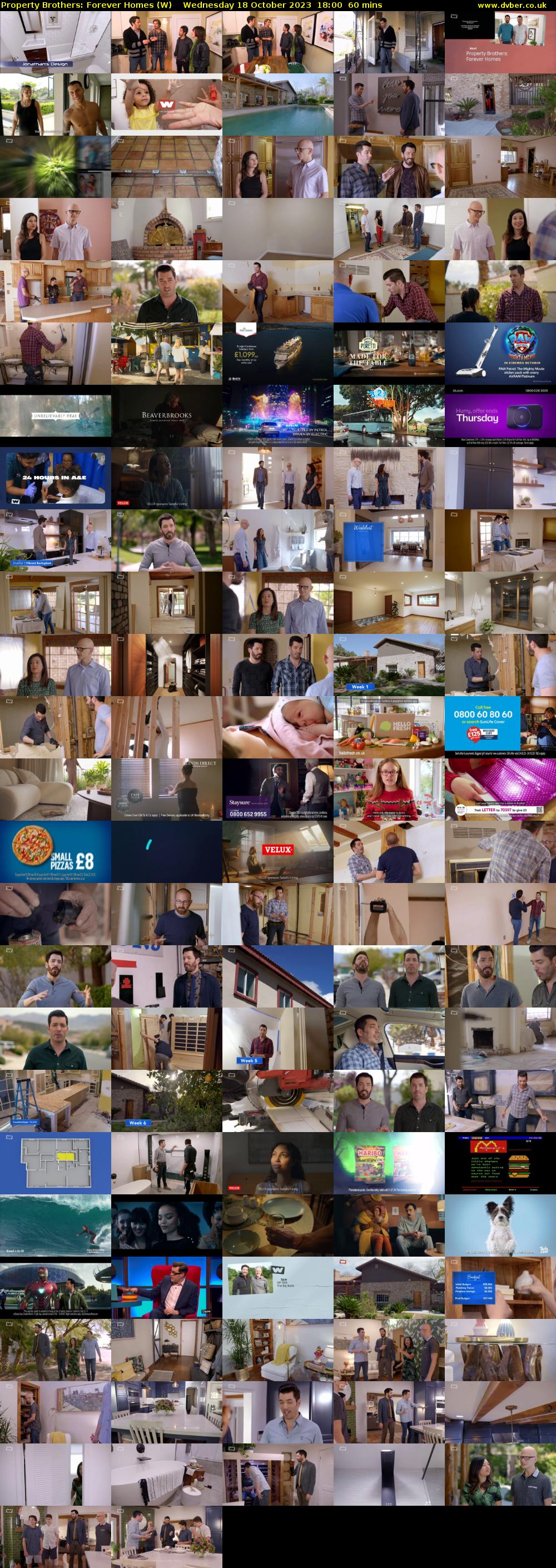 Property Brothers: Forever Homes (W) Wednesday 18 October 2023 18:00 - 19:00