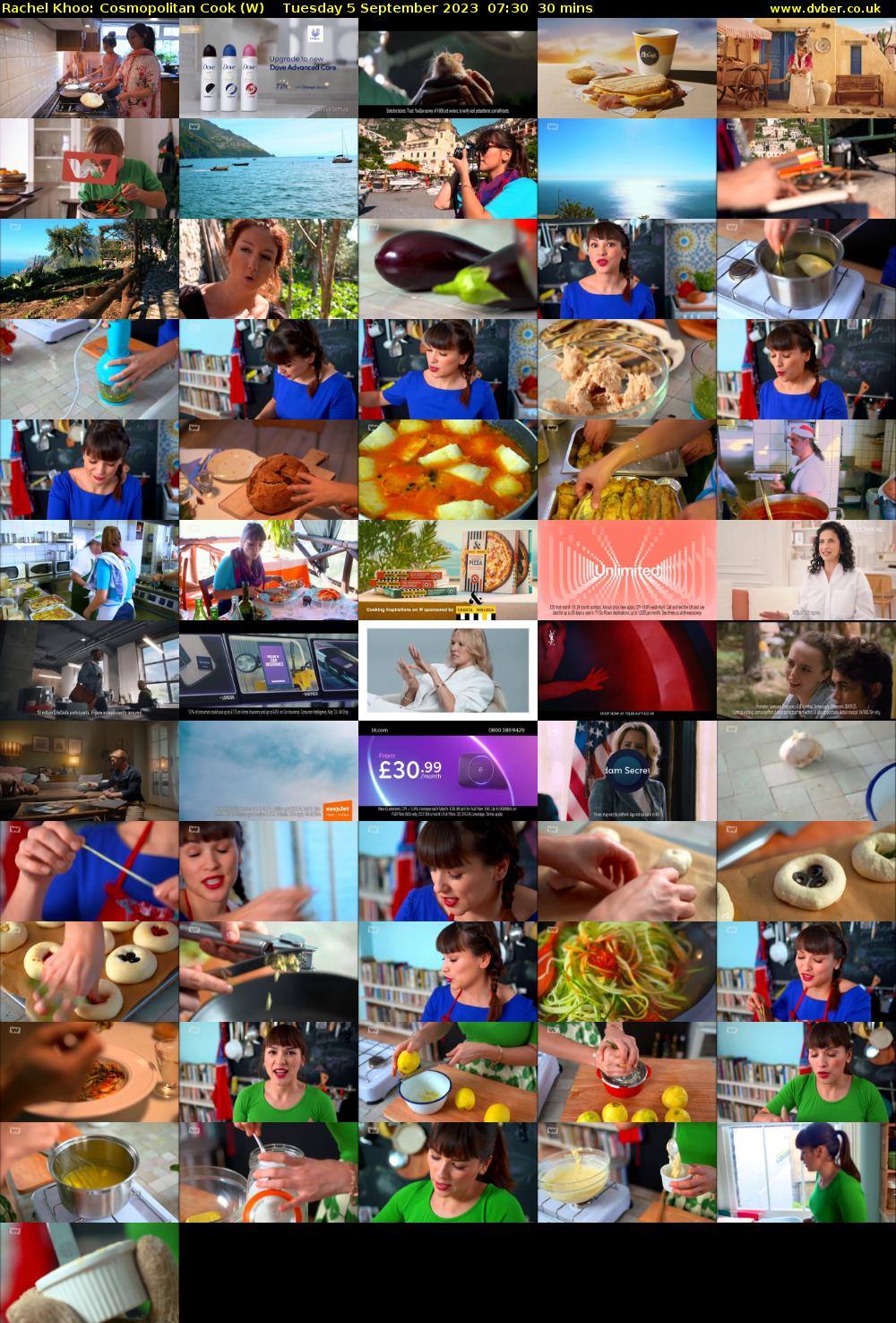 Rachel Khoo: Cosmopolitan Cook (W) Tuesday 5 September 2023 07:30 - 08:00