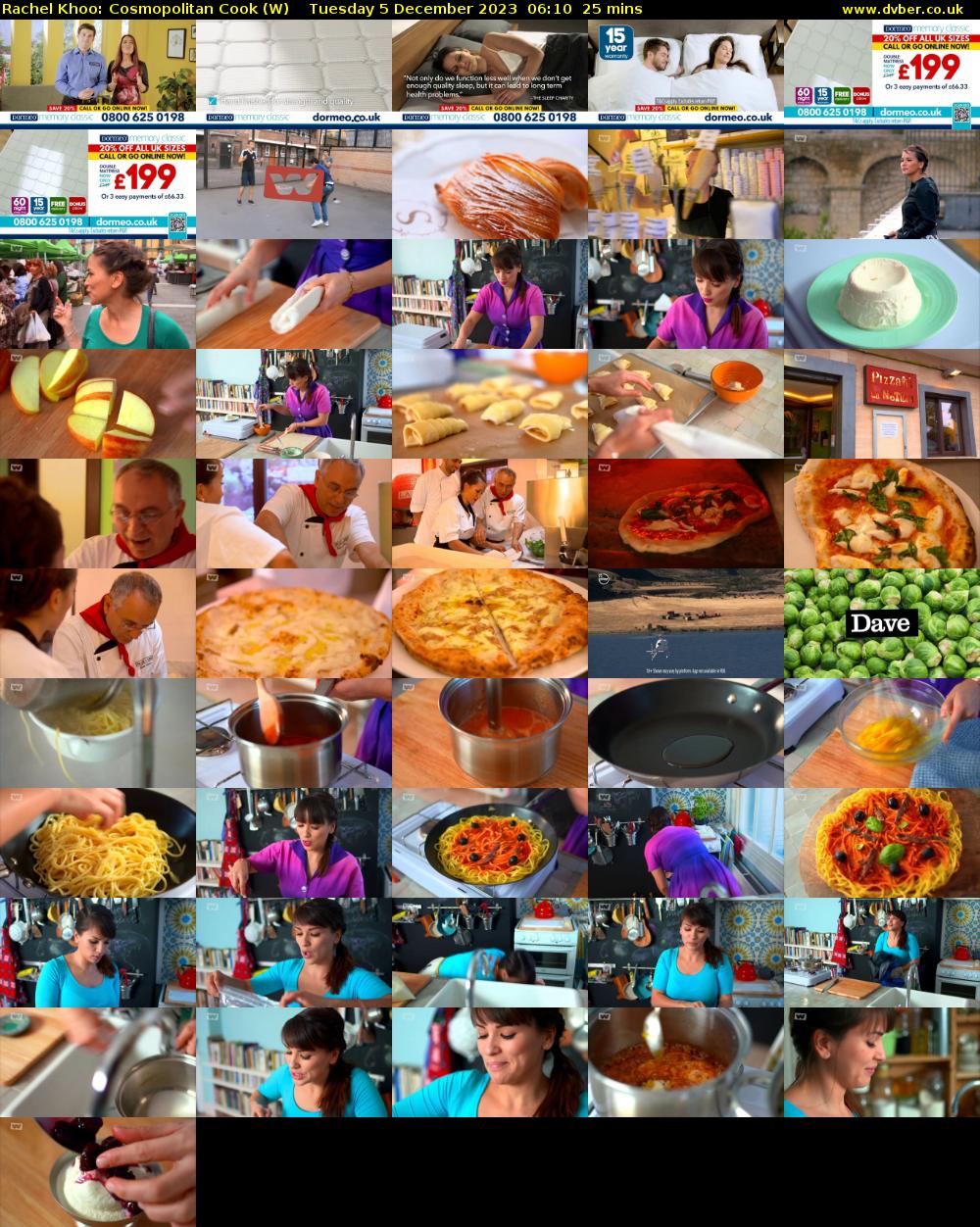 Rachel Khoo: Cosmopolitan Cook (W) Tuesday 5 December 2023 06:10 - 06:35