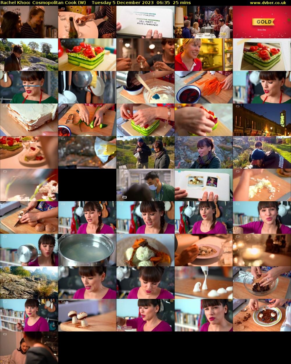 Rachel Khoo: Cosmopolitan Cook (W) Tuesday 5 December 2023 06:35 - 07:00