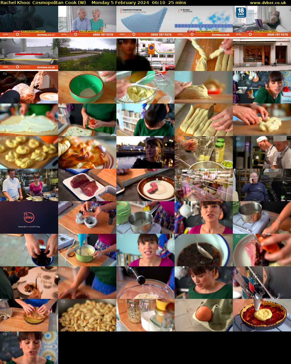 Rachel Khoo: Cosmopolitan Cook (W) Monday 5 February 2024 06:10 - 06:35