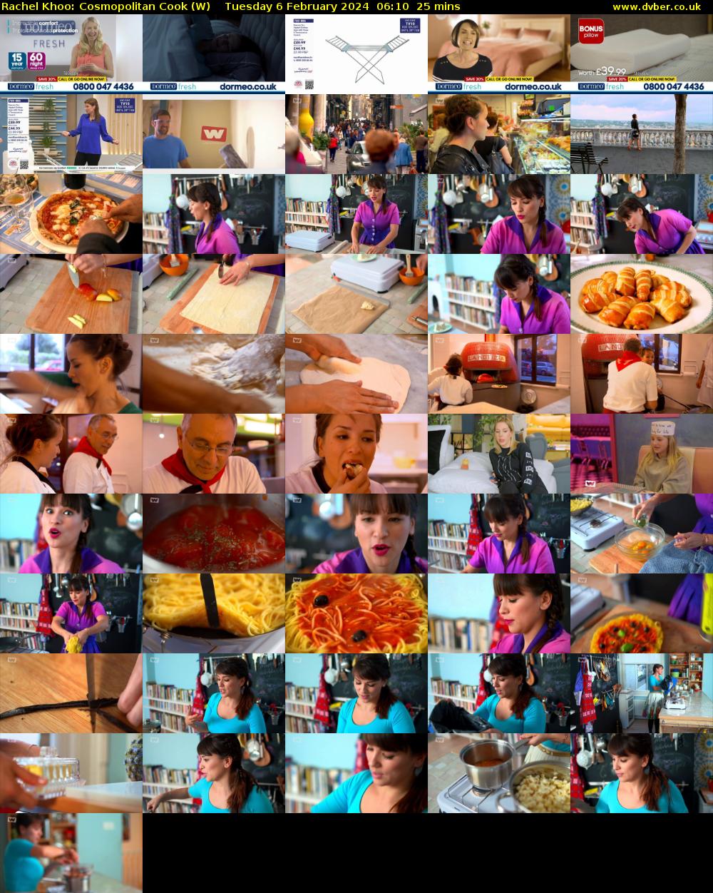 Rachel Khoo: Cosmopolitan Cook (W) Tuesday 6 February 2024 06:10 - 06:35