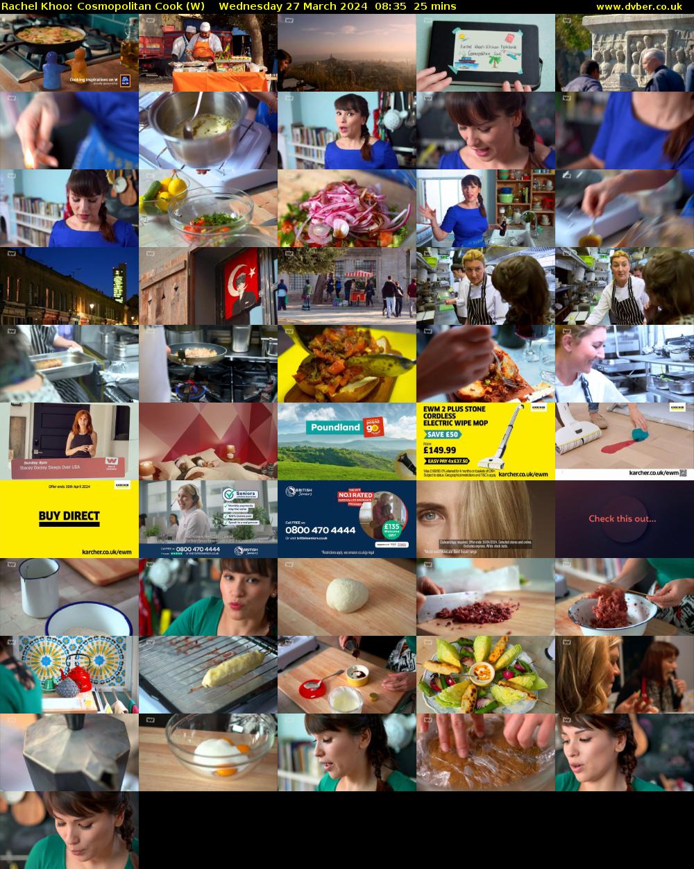 Rachel Khoo: Cosmopolitan Cook (W) Wednesday 27 March 2024 08:35 - 09:00