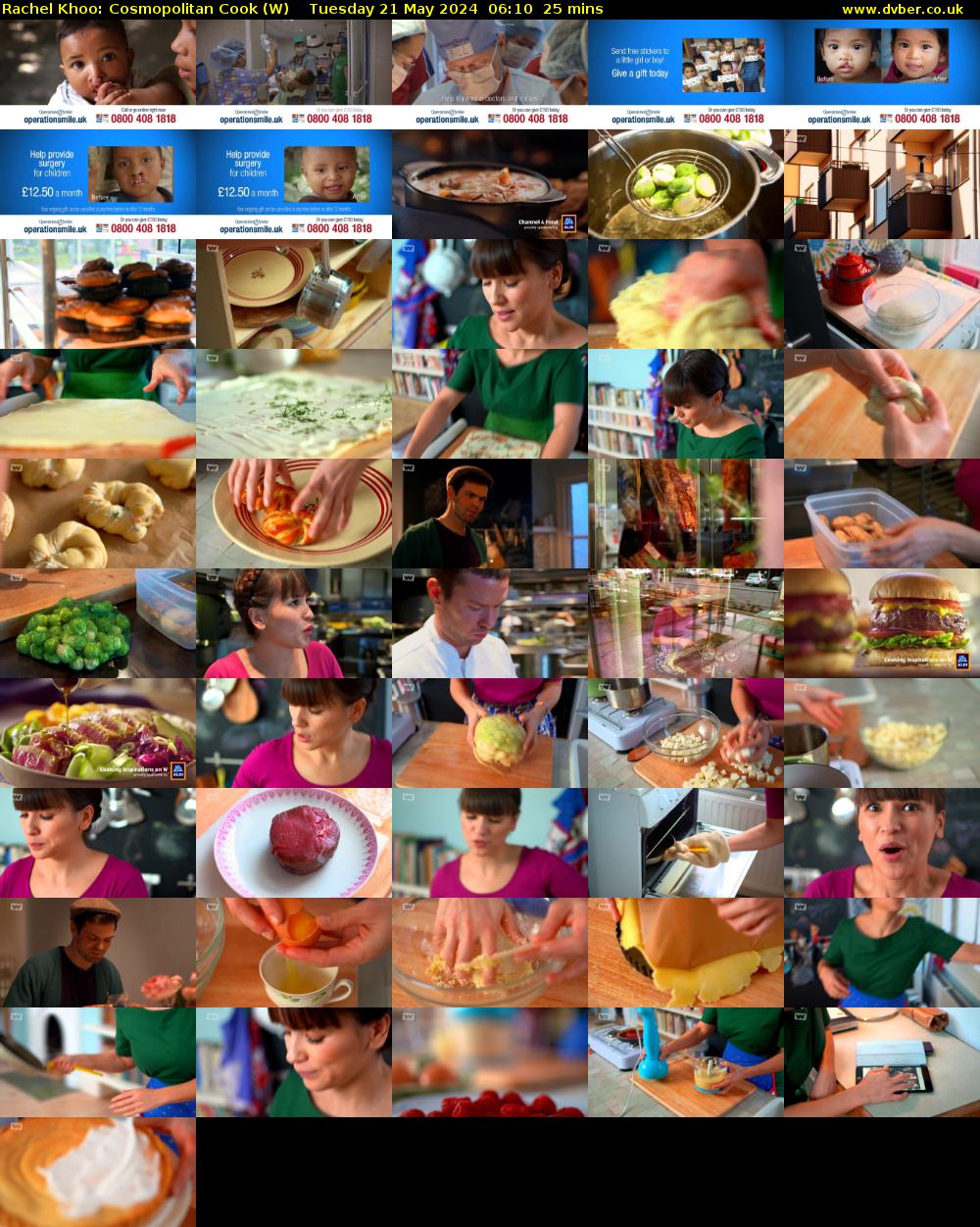 Rachel Khoo: Cosmopolitan Cook (W) Tuesday 21 May 2024 06:10 - 06:35