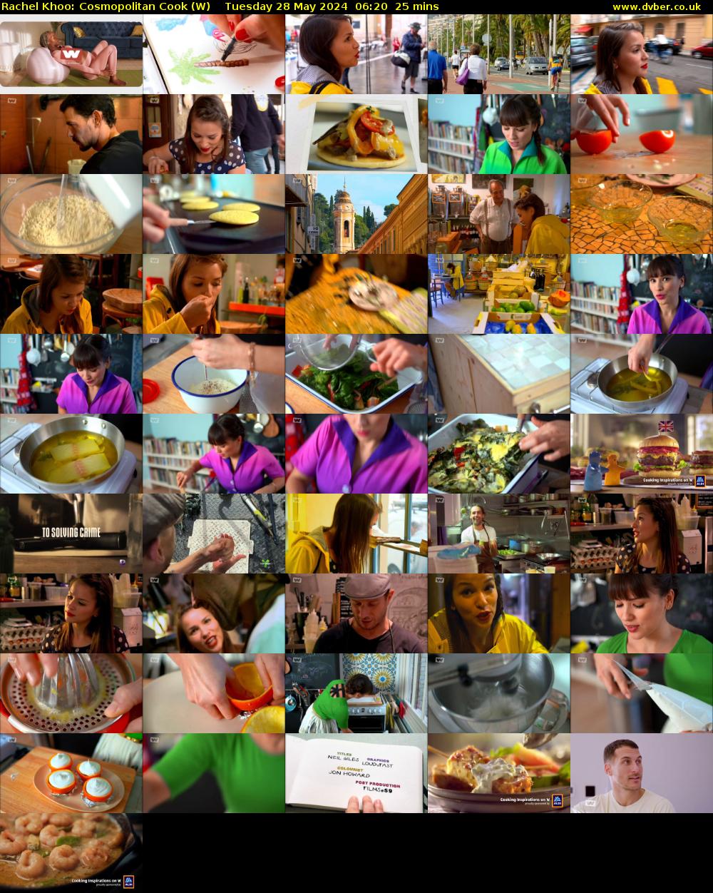 Rachel Khoo: Cosmopolitan Cook (W) Tuesday 28 May 2024 06:20 - 06:45