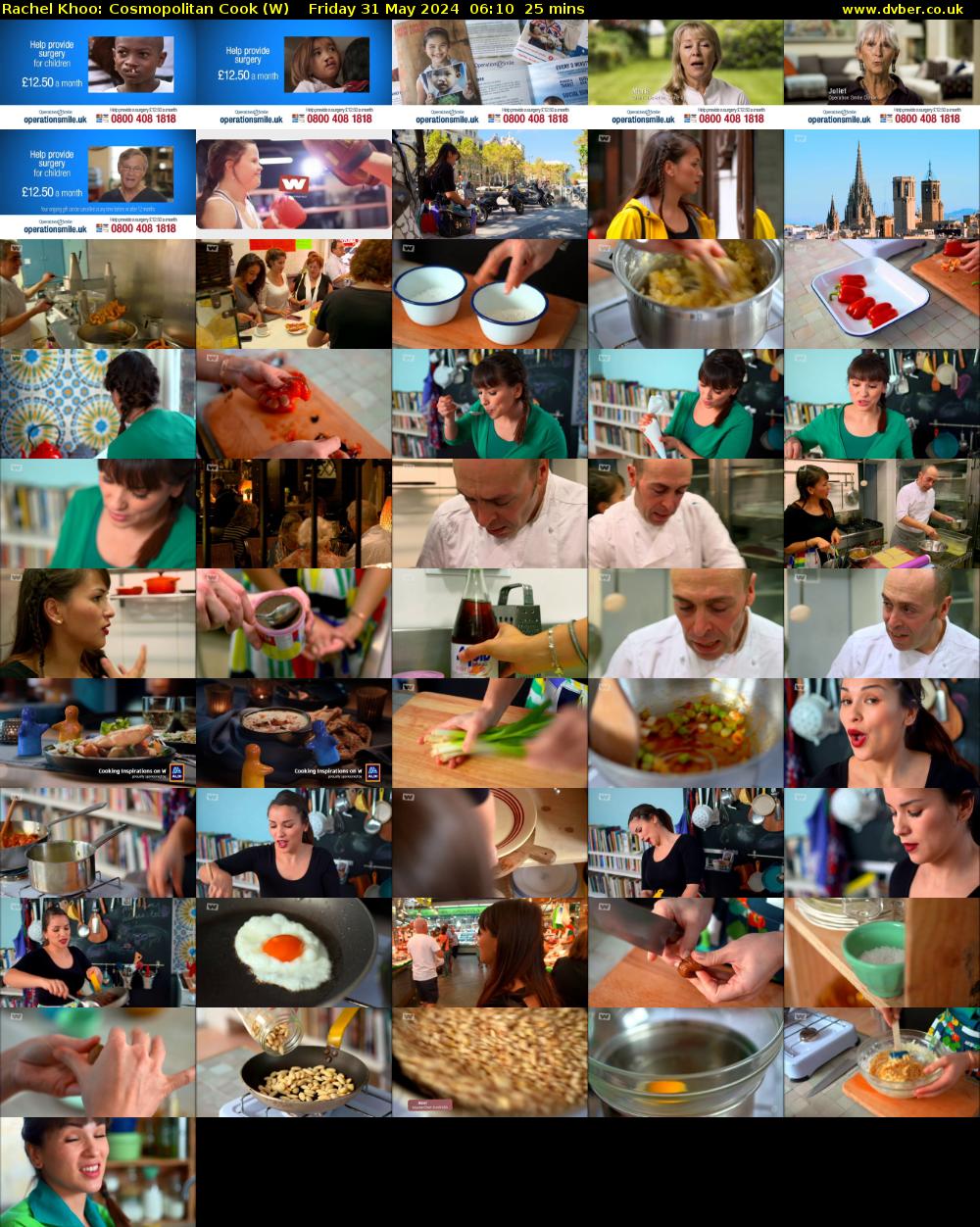 Rachel Khoo: Cosmopolitan Cook (W) Friday 31 May 2024 06:10 - 06:35